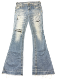 2000s low waist ripped bootcut Jeans (S)