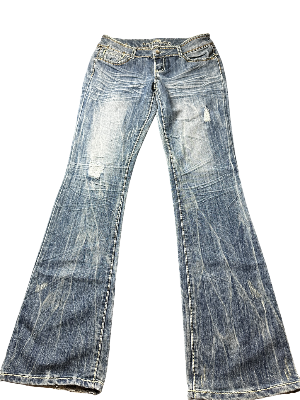 2000s perfect washed low waist bootcut Jeans