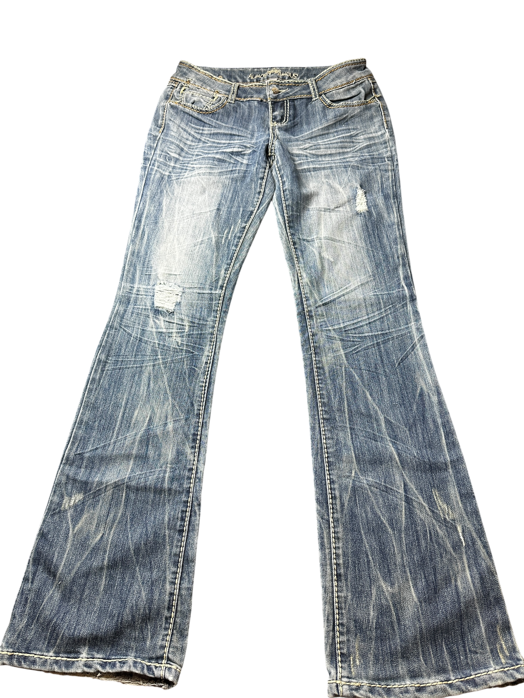 2000s perfect washed low waist bootcut Jeans