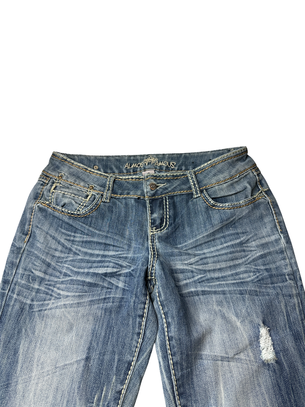 2000s perfect washed low waist bootcut Jeans